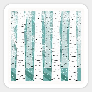 Tree Design Neck Gator Birch Trees Tree Sticker